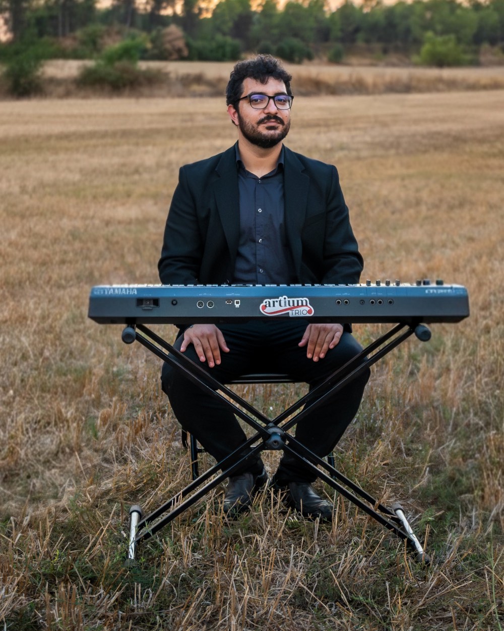 Pianista d'Artium Trio durant una cerimònia de casament